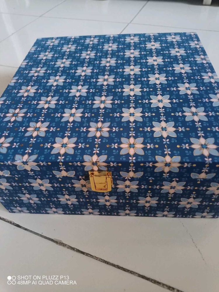 🟩New Blue Colour Cardboard Storage Box