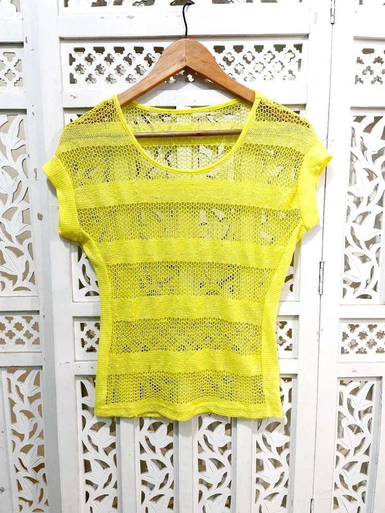 Yellow Knit Top C
