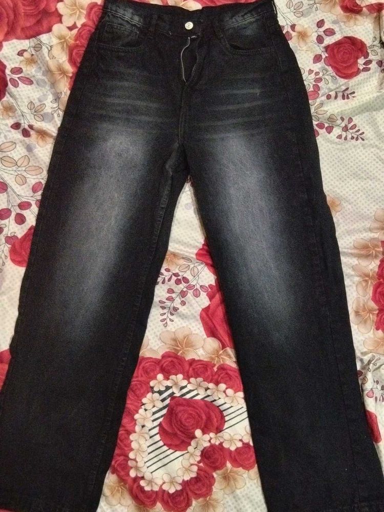 Wide Leg Denim Jeans