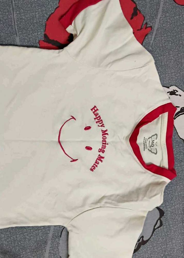 Smiley Face Ringer Tee