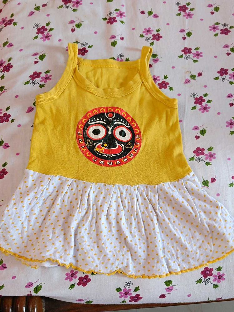 Cute Jagannath Print Dress