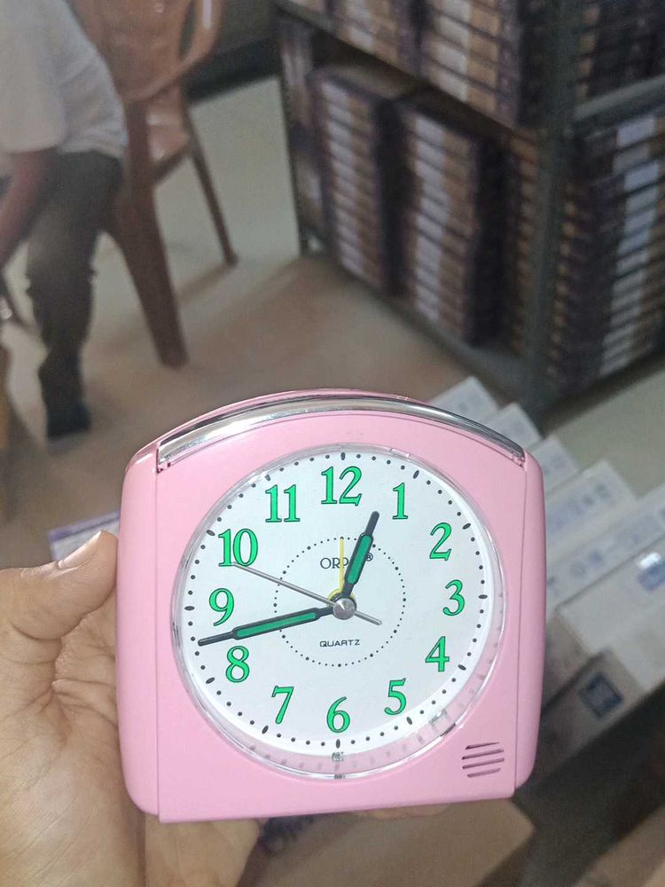 Pink Quartz Alarm Clock