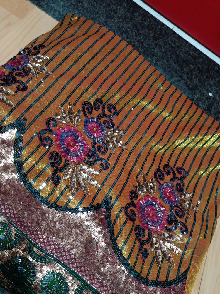 All Over Sequence Work Saree