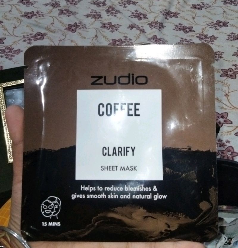 Zudio Coffe Clarify Sheet Mask