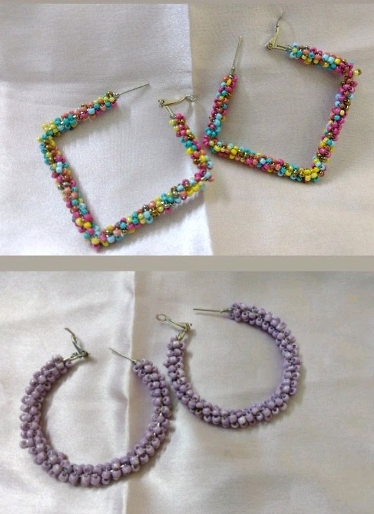 Pair Of 2 Loop Earrings