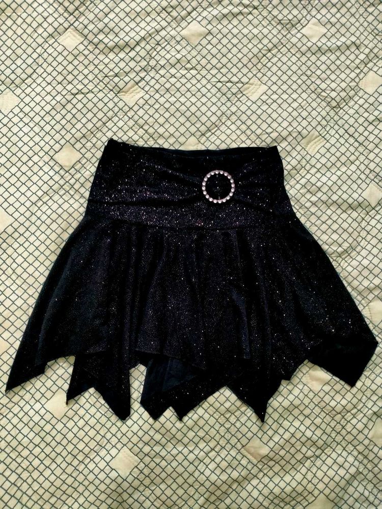 Black Mini Y2K Skirt