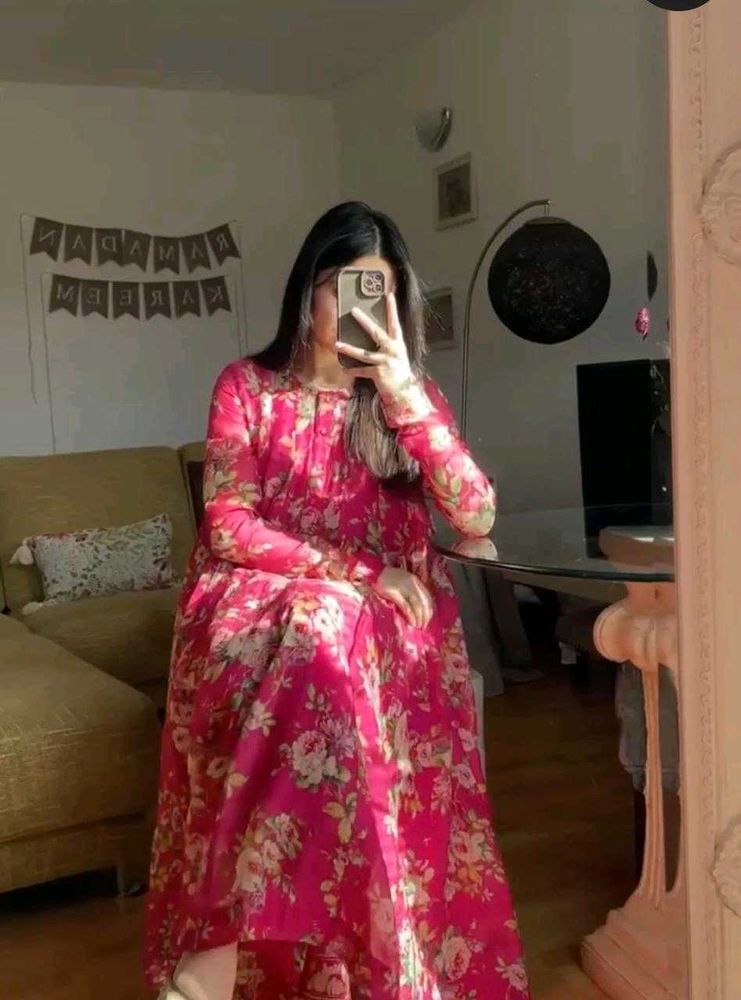 Floral Print Kurta