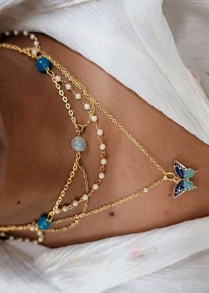 handmade butterfly fairy neckla e