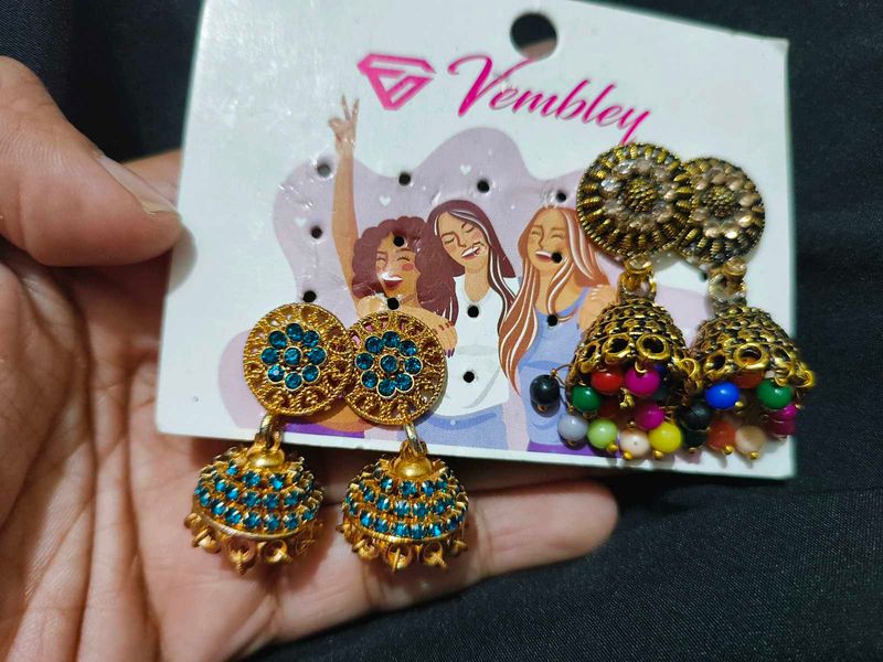 Vembley Jhumka Earrings