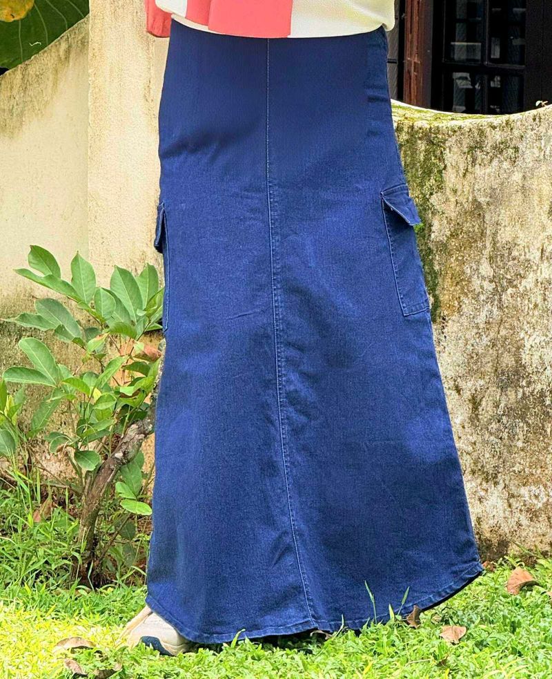 Denim Maxi Skirt
