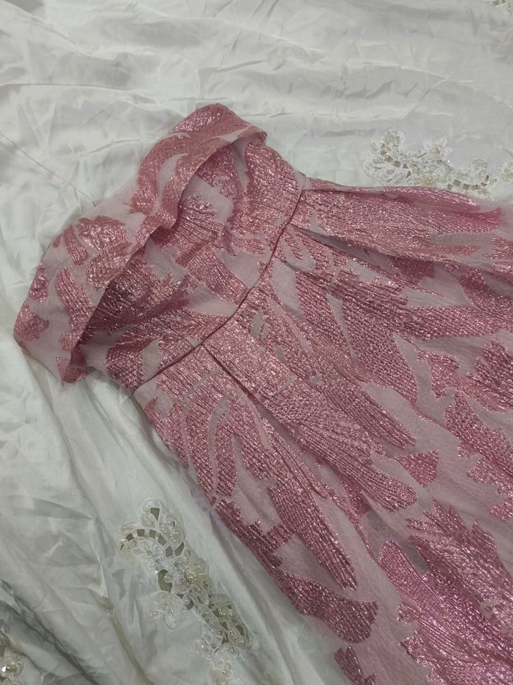 Pink Strapless Party Dress