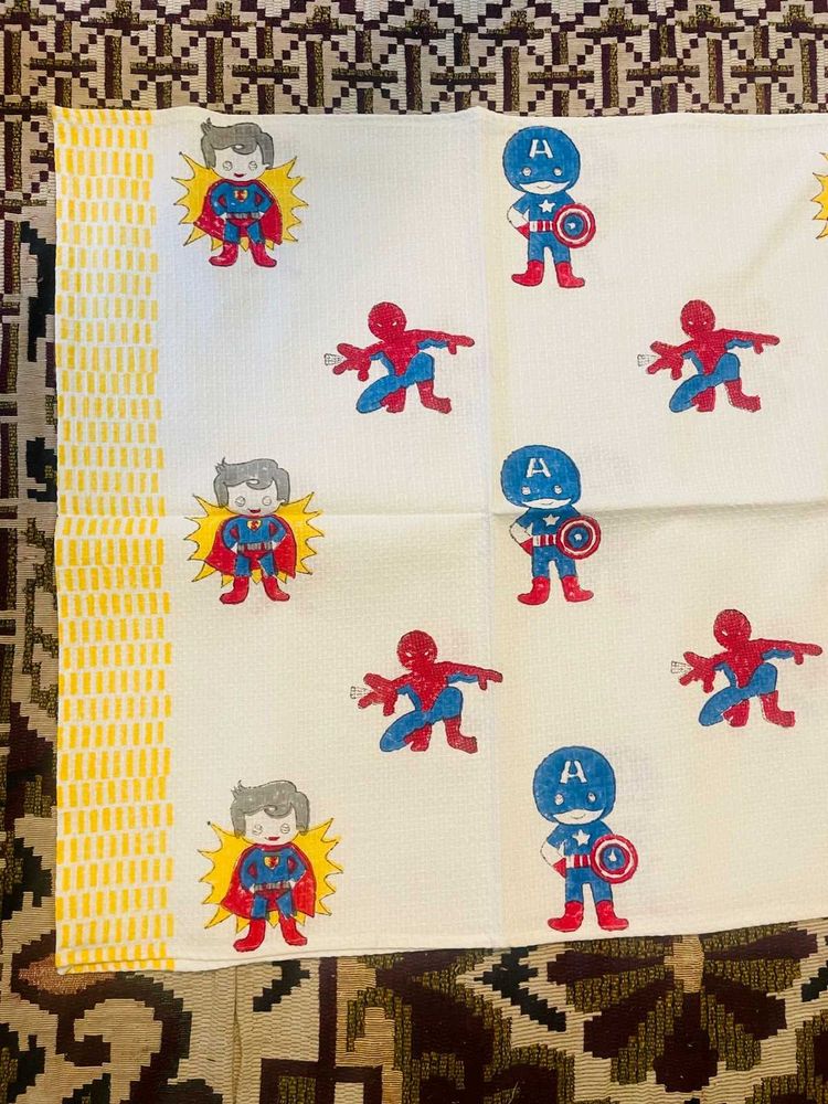 Kids Cotton Handblock Towel