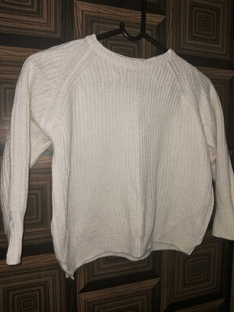 White Knit Sweater 🤍