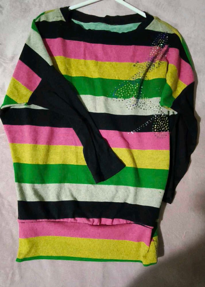 Striped Long Sleeve Top