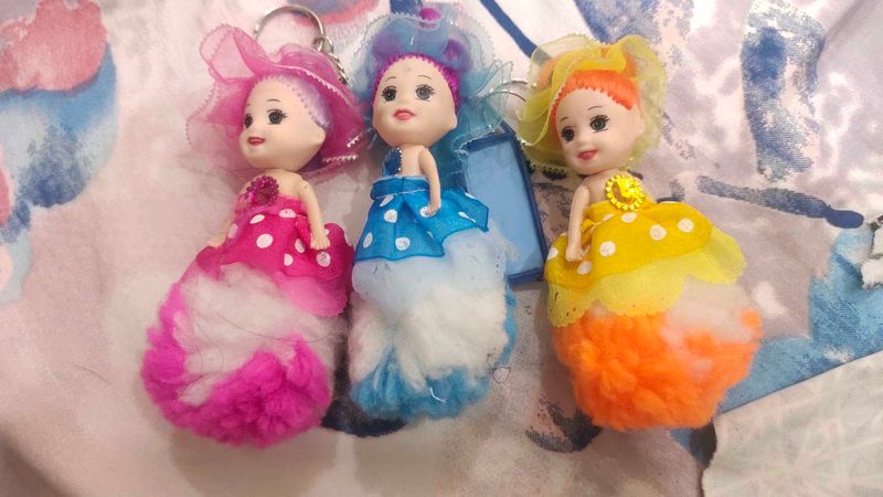 Doll Keychains (Set of 3)