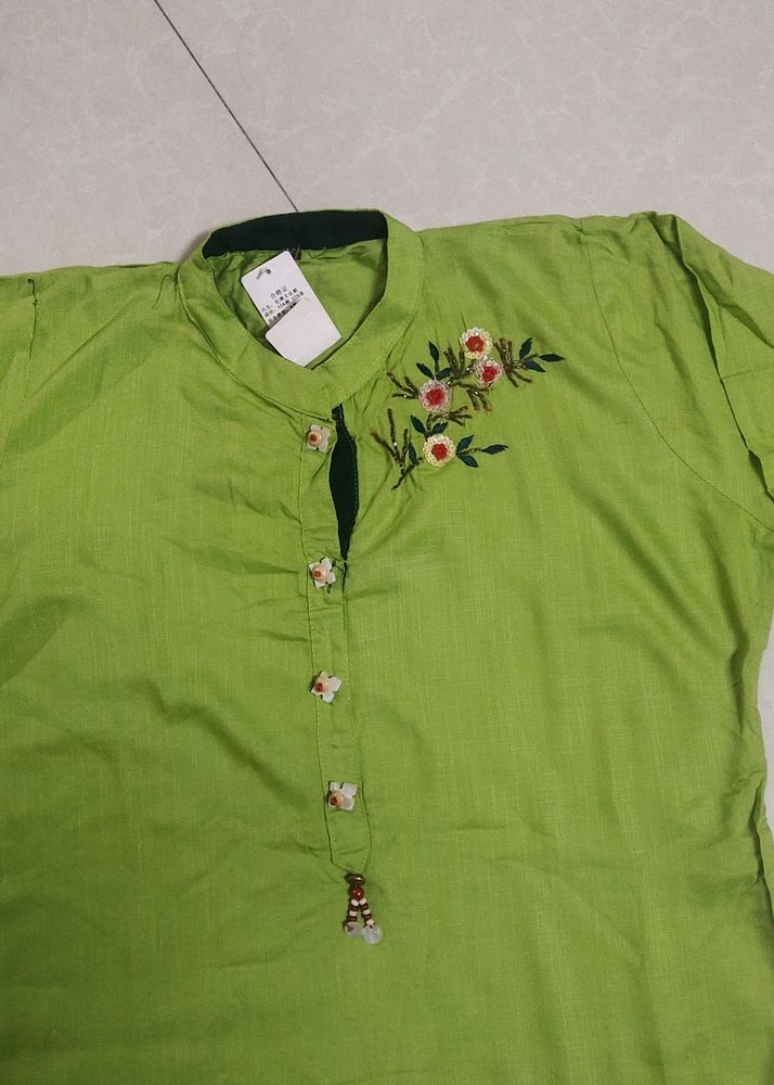 Brand New Linen Handwork Kurta