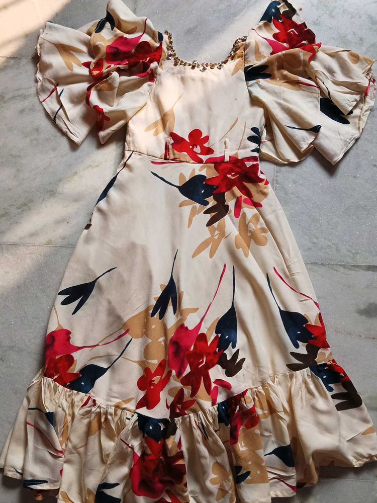Long Frock For 6-7 Years Girls