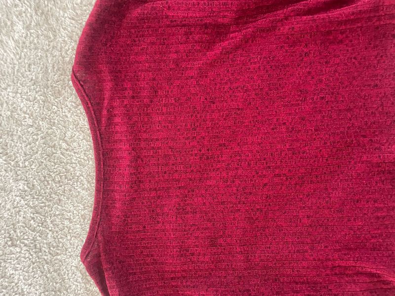 Red Casual Top