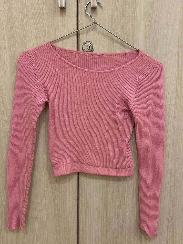 Pink Waist Cutout Top(xxs-xs)
