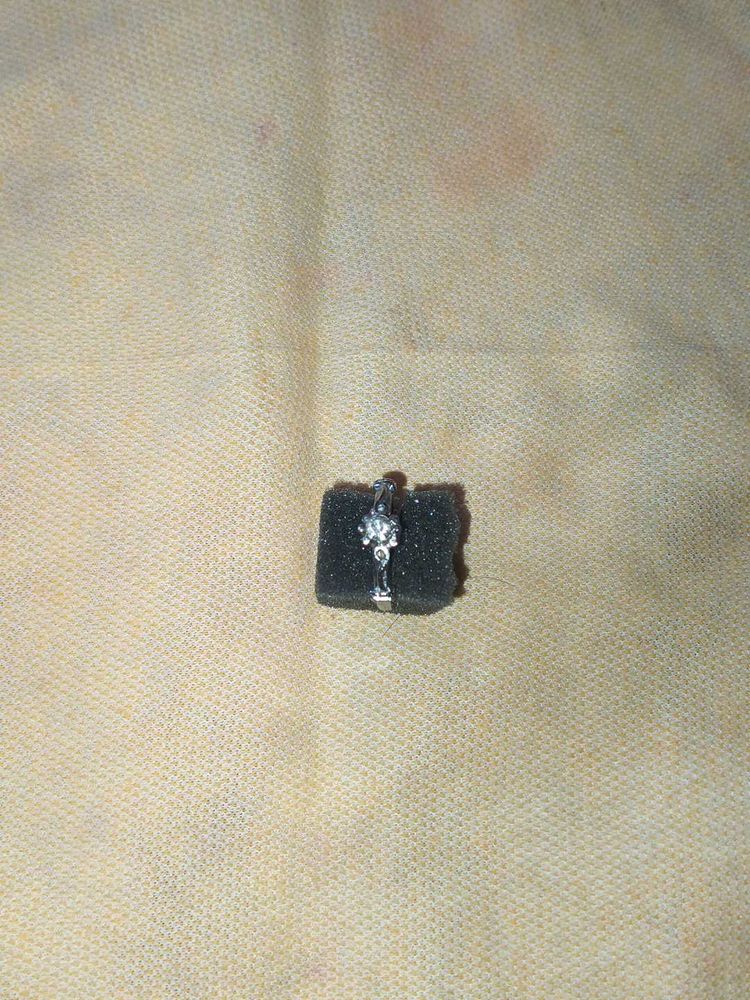 Silver Tone Flower Ring