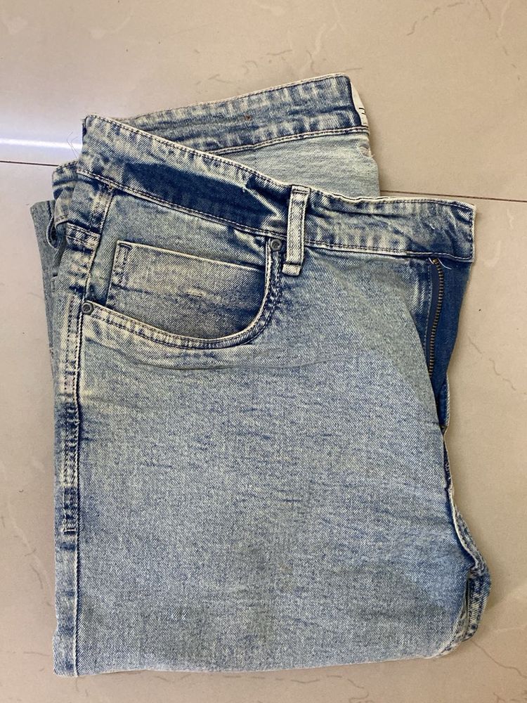 Acid Wash Denim Jeans