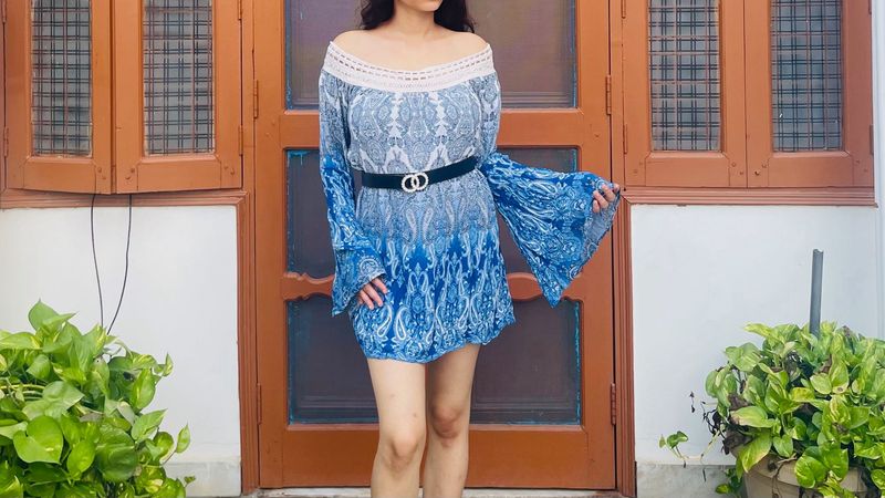 Boho Chic Off-Shoulder Dress