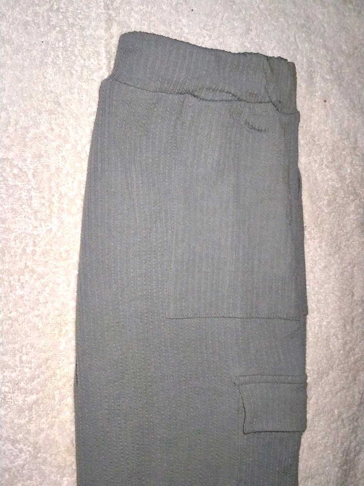 Grey Cargo Pants