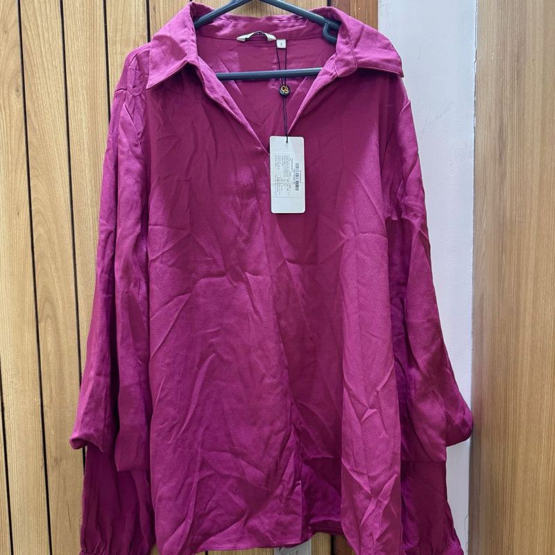 coverstory plum bell sleeves tunic (b1g1)