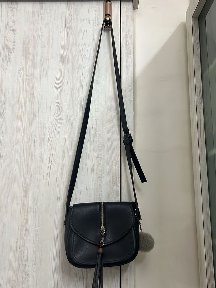 Stylish Black Crossbody Bag