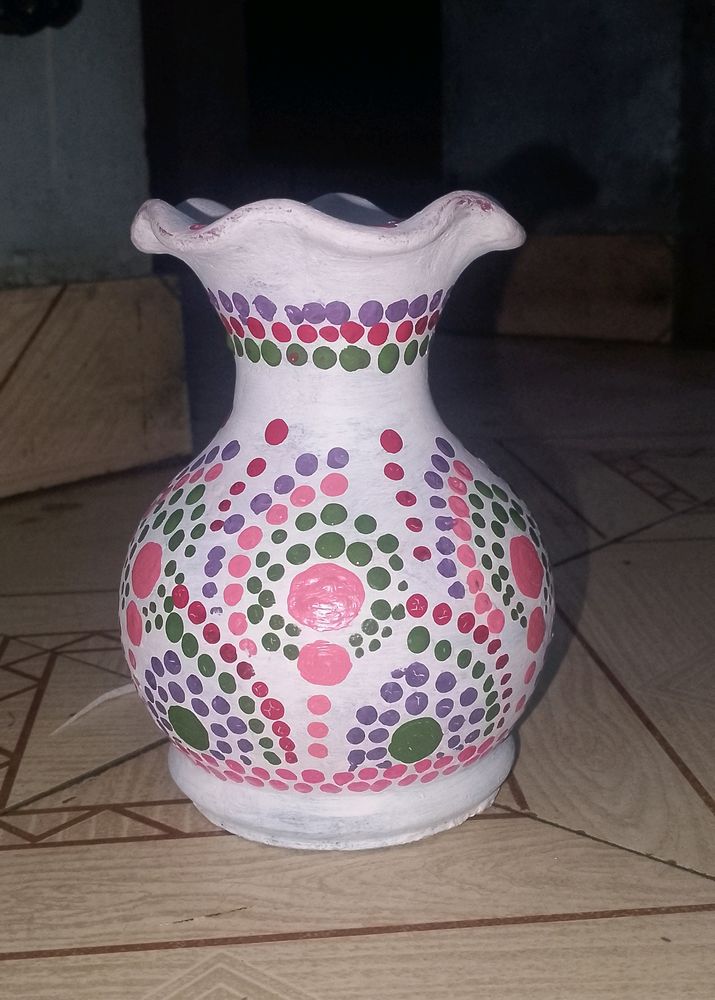 Hand Painted Flower Pot For Decor