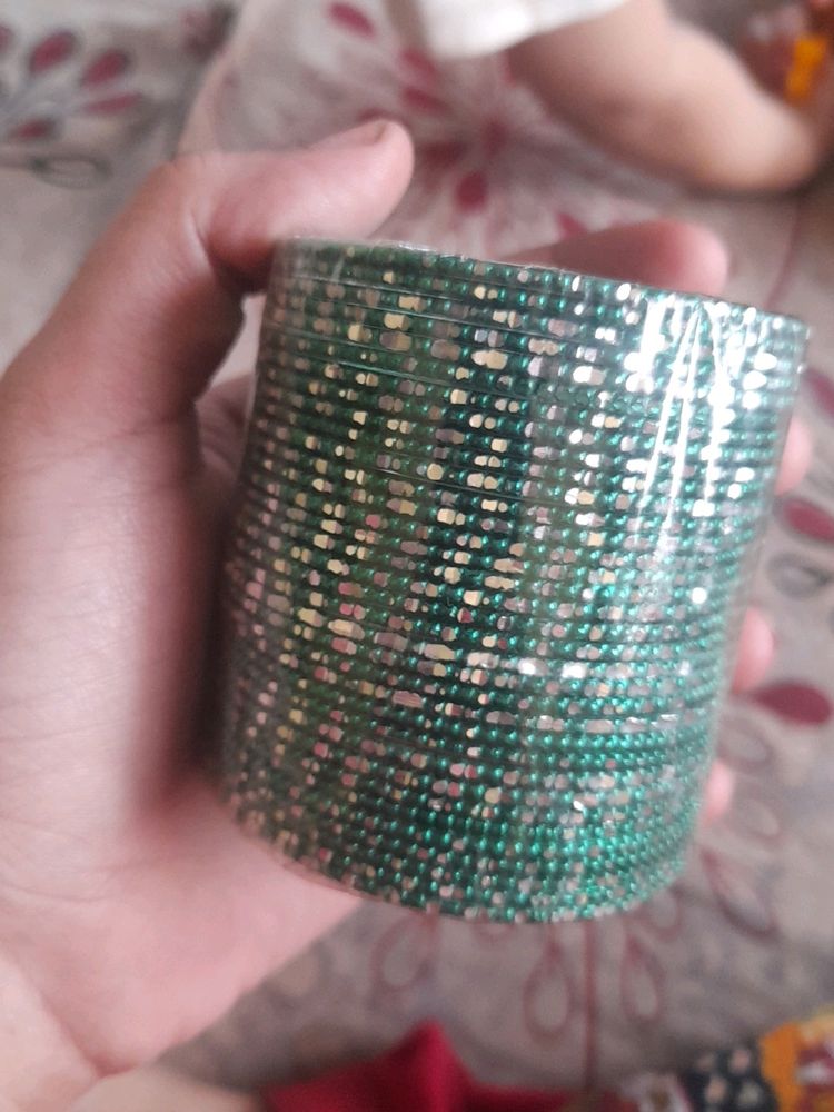 Green Colour Metal Chudi N Steel Chud