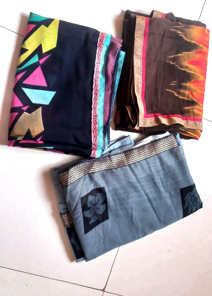 3 Women&#39;s Sarees