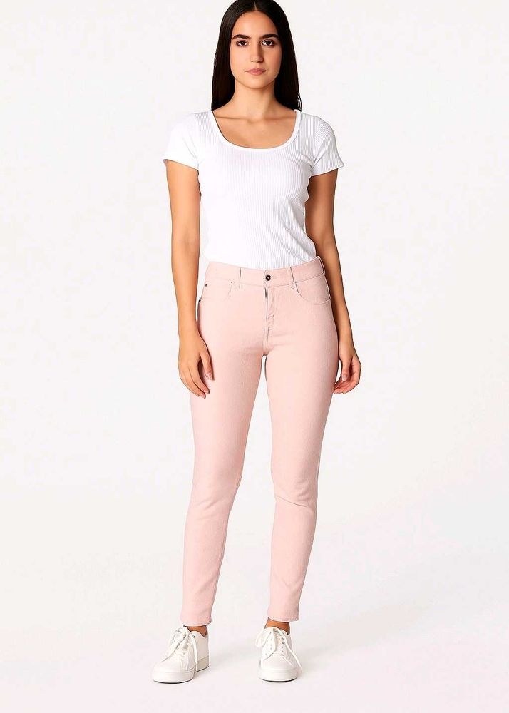 Pink Patterned Jeans