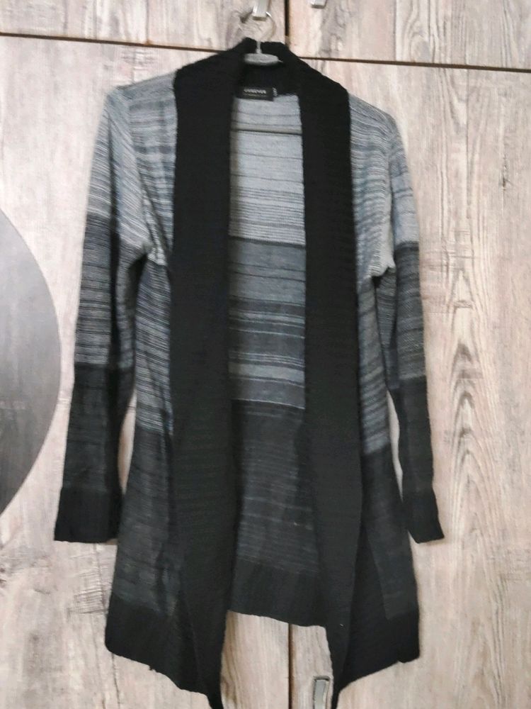 Grey black shrug