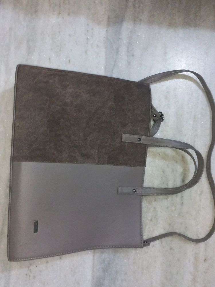 Wenz Dual Design Leather Bag With Laptop Pocket