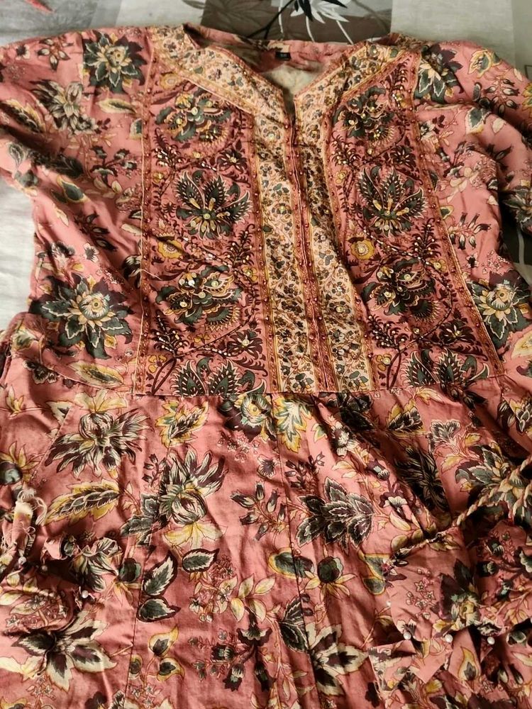Floral Print Kurta