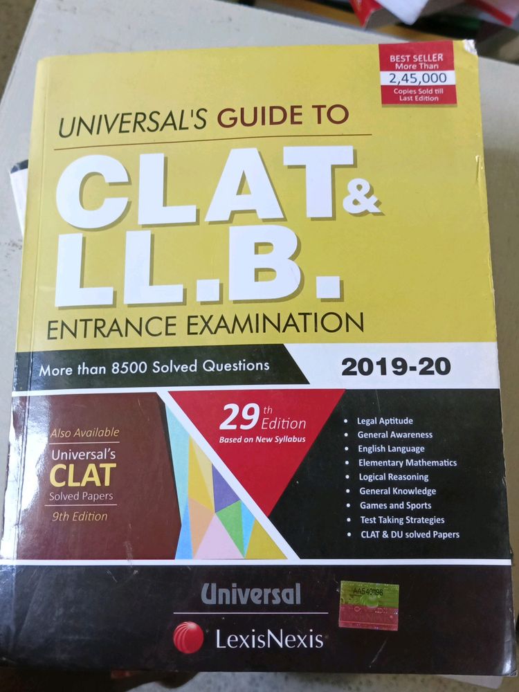 Clat And LLB Examination Book