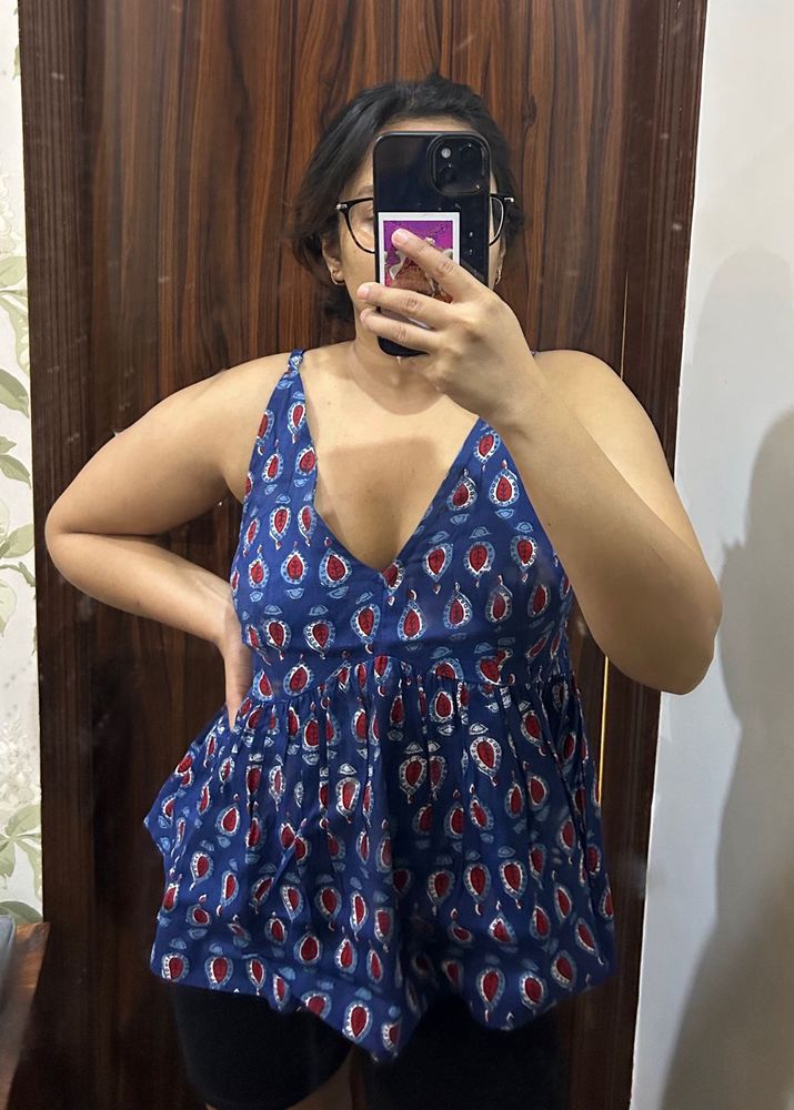 Mast &amp; Harbour Ethnic Printed Top