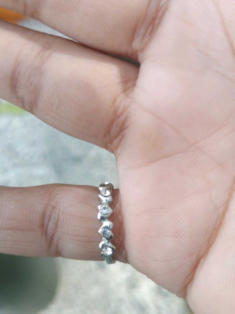 Ring For Girls With Silver Design