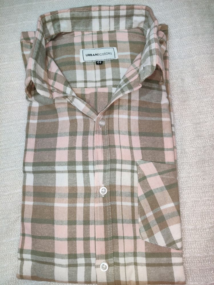 Urbanscissors Chekes Shirt For Men