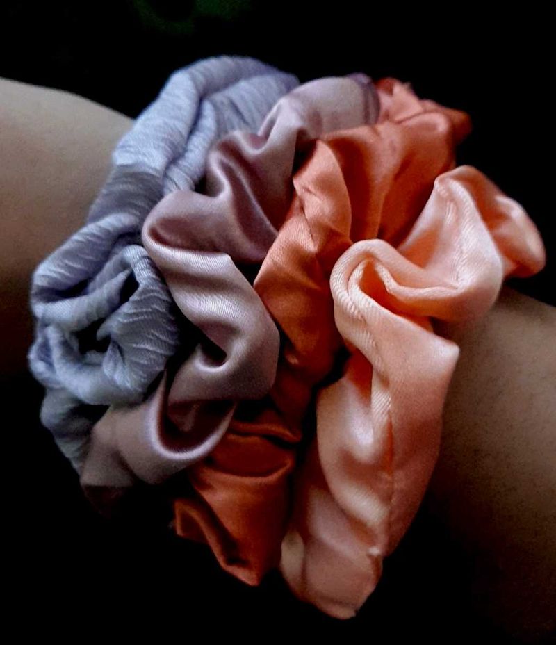 🌈Colorful Satin Scrunchie Set Of 10