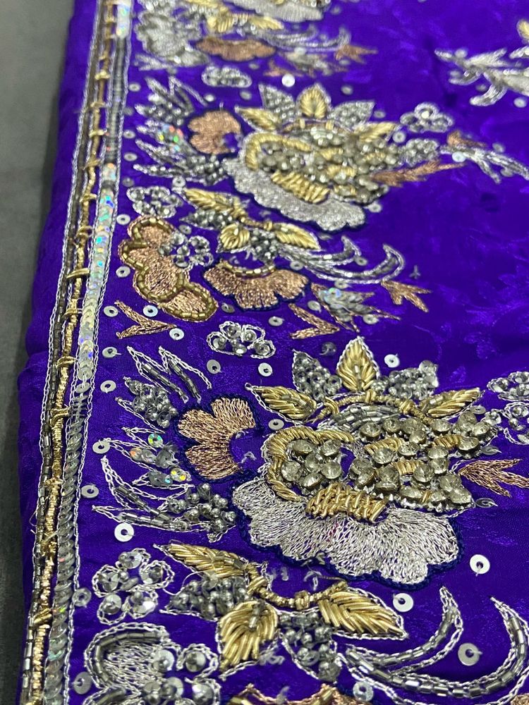 Dabka,zari,sequence Work Suit