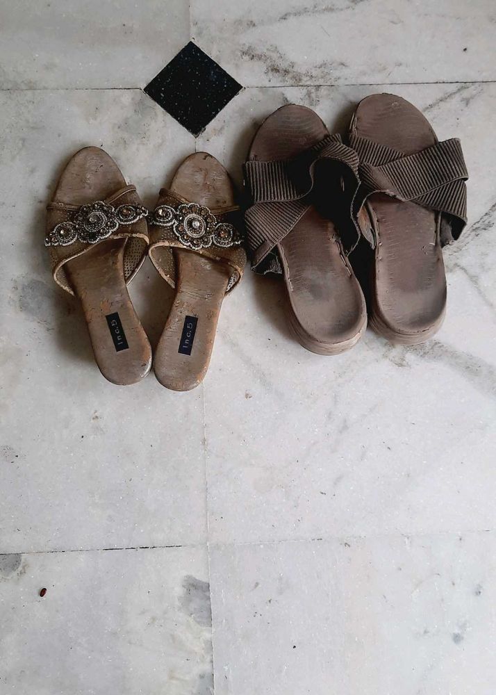 2 Very Used Slippers