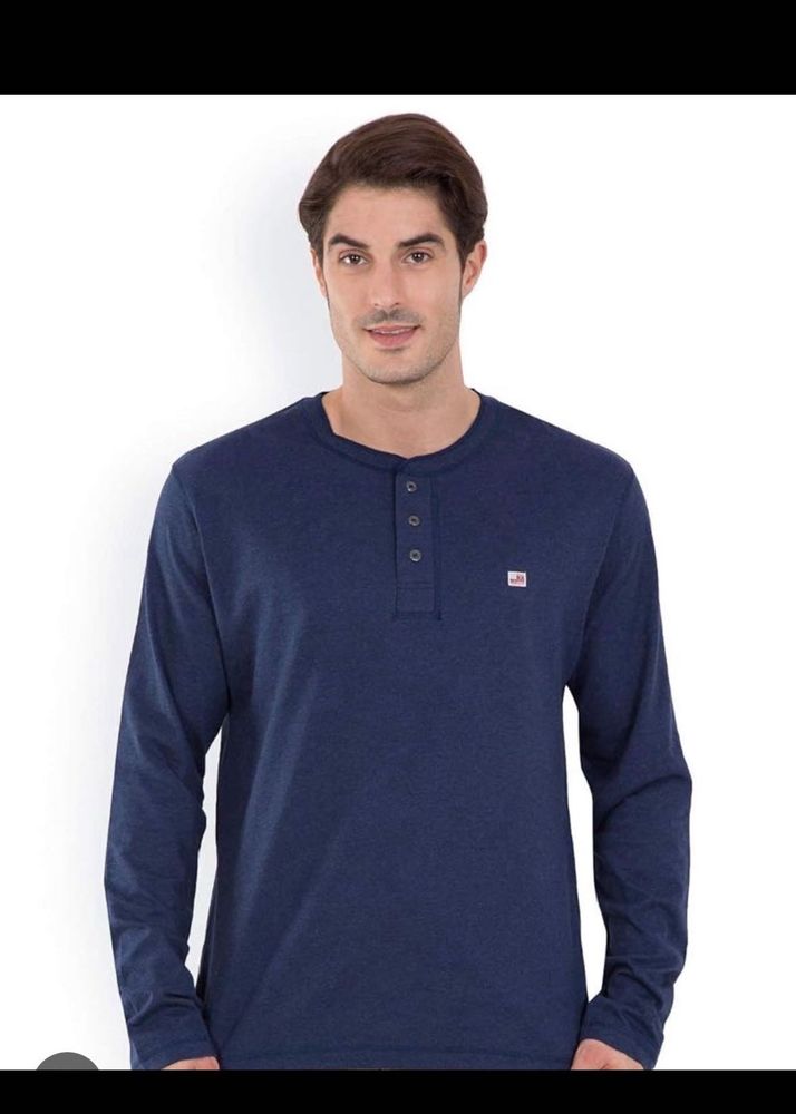 Men's Long Sleeve Henley Shirt