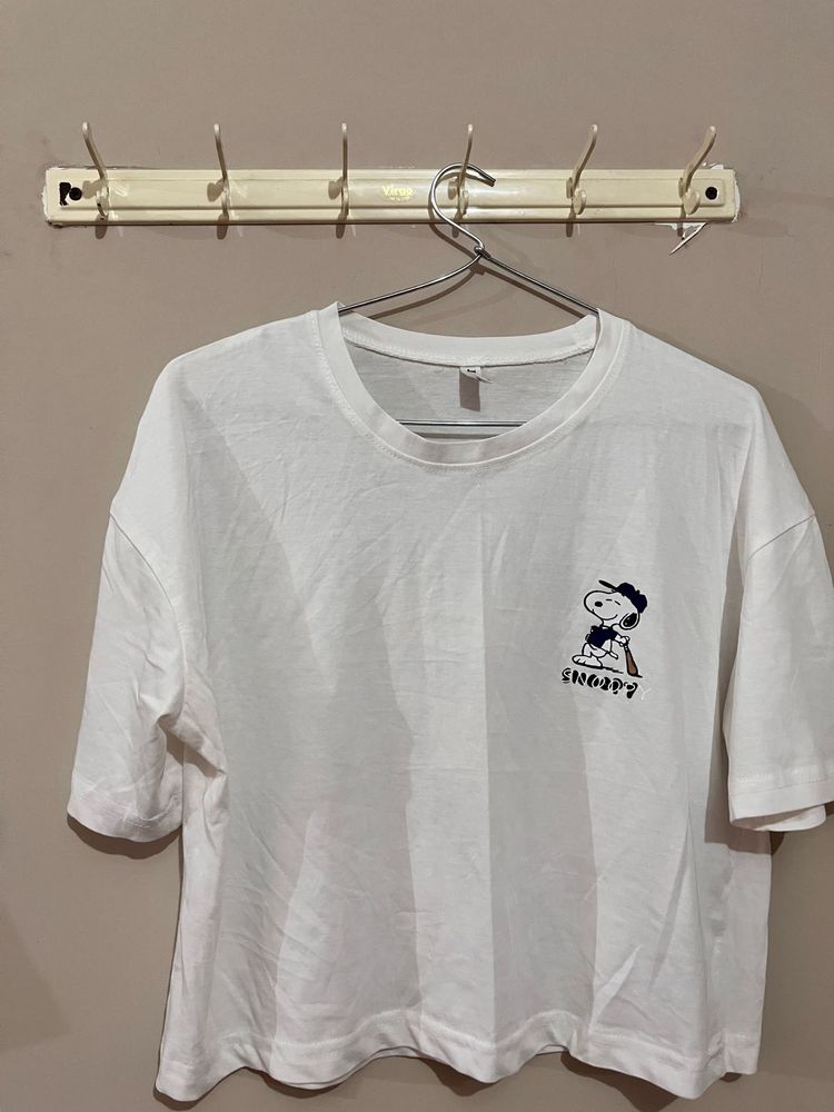 Snoopy Basic White T-shirt