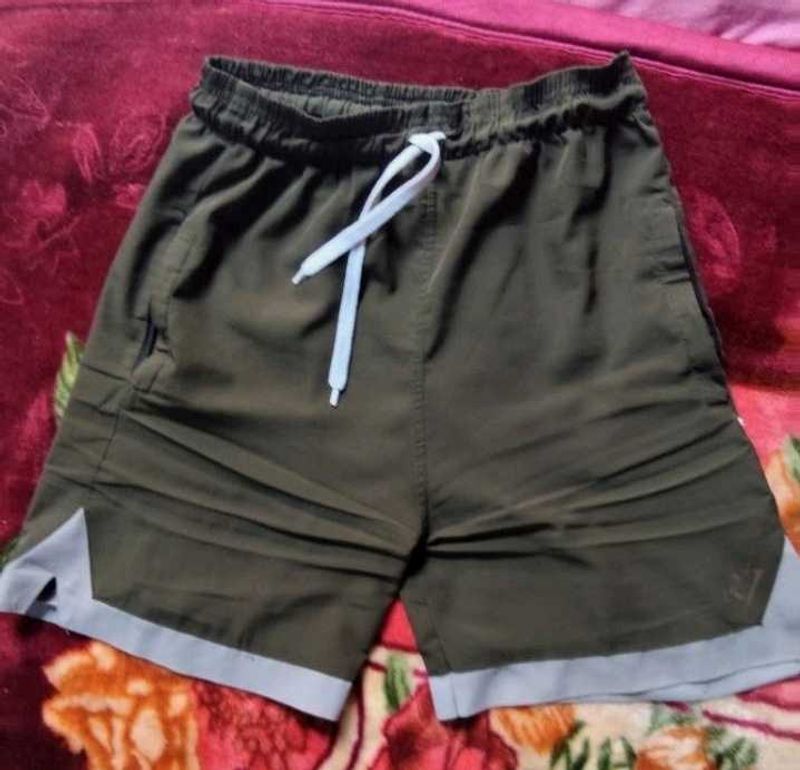 Olive Green Athletic Shorts
