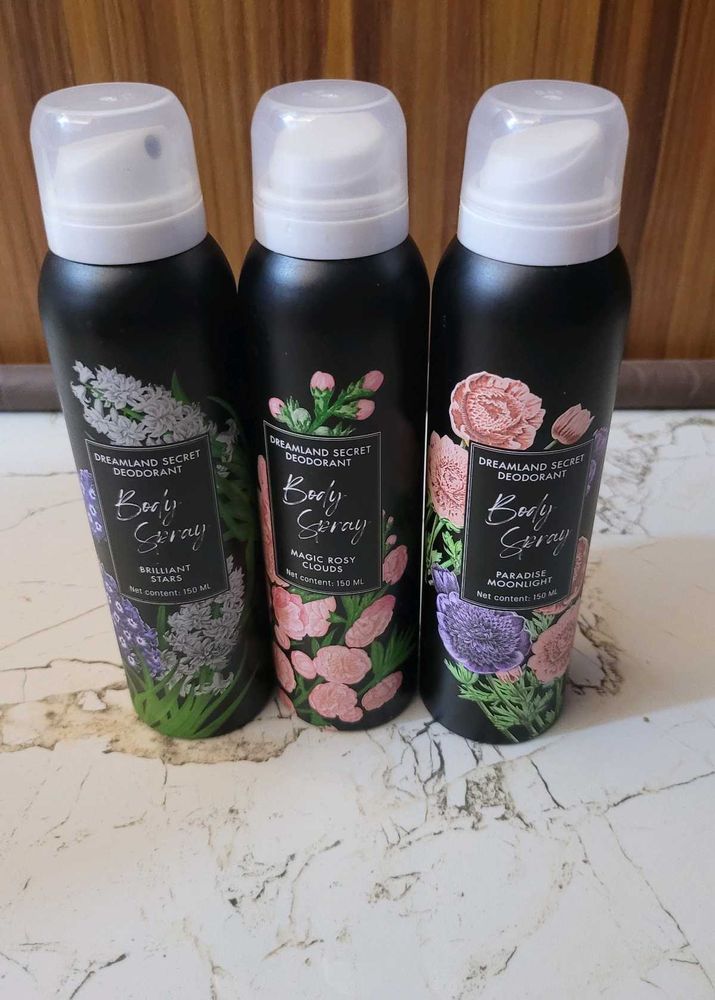 Set Of 3 Miniso Deodorants