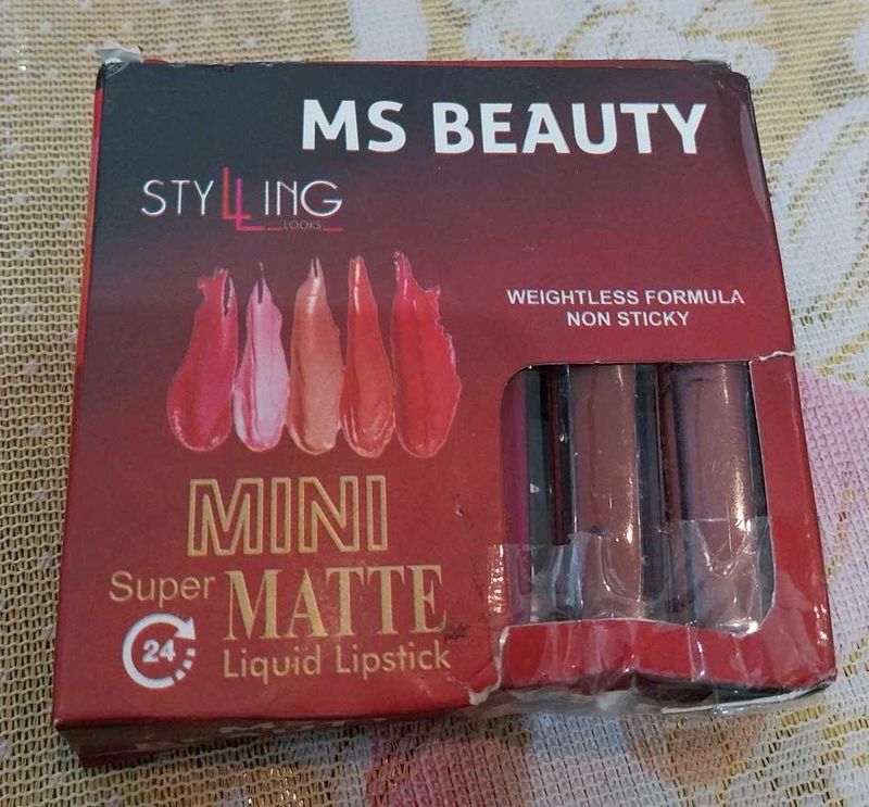 MS Beauty Mini Matte Lipsticks