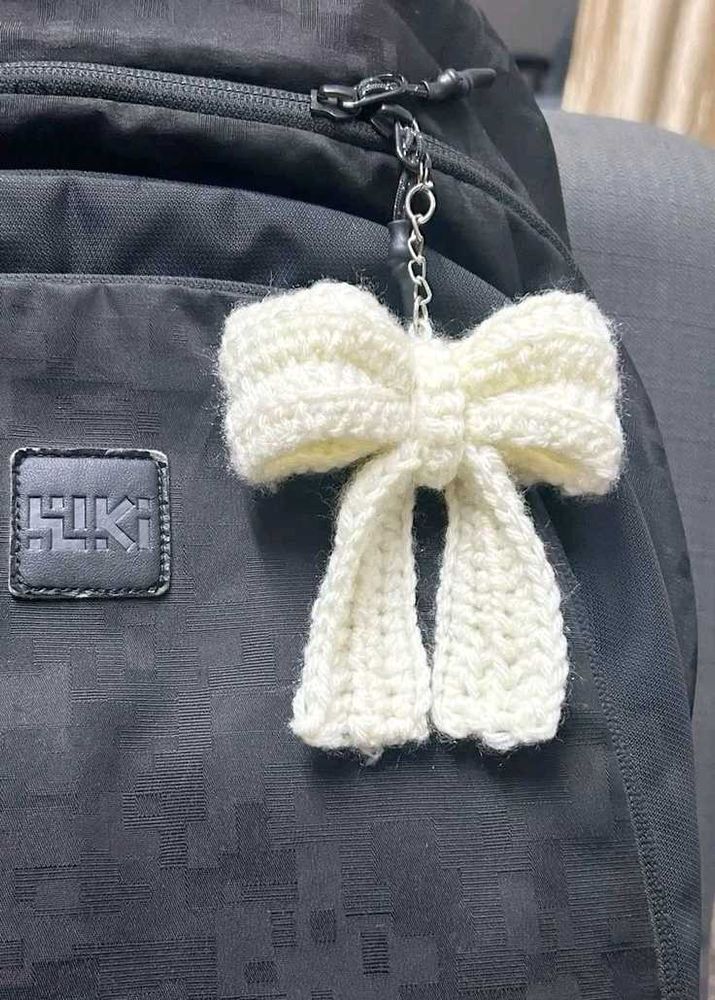 Crochet Bow Keychain