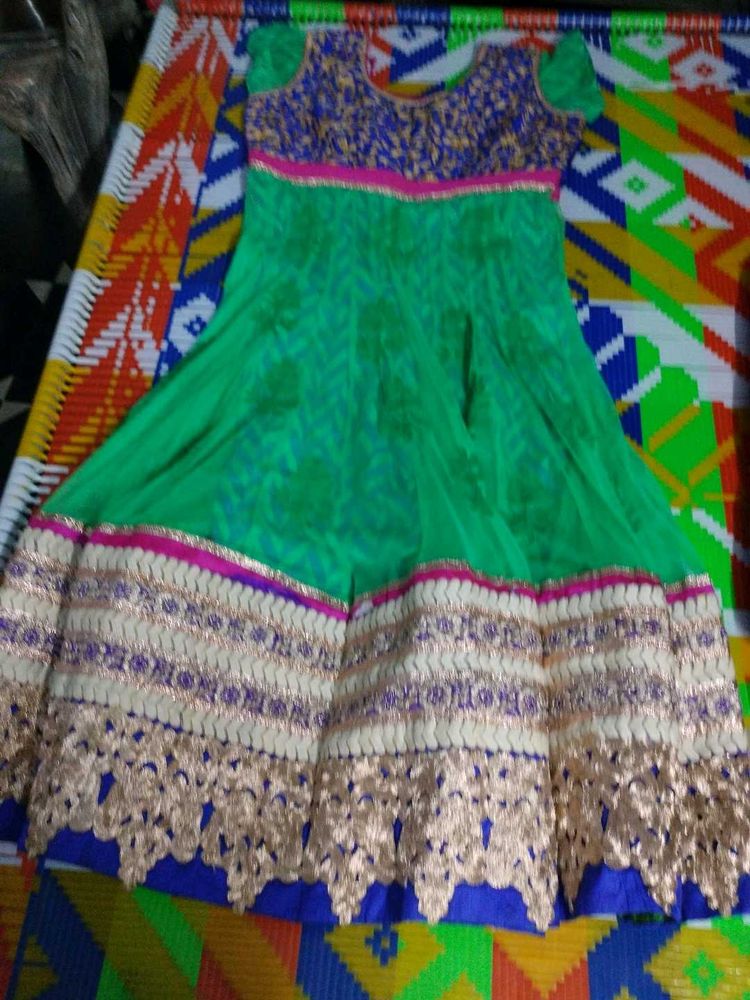 Green Ethnic Gown